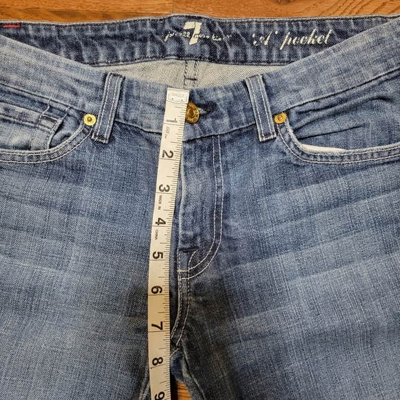 7 For All Mankind Size 29 'A' Pocket Flare Leg Jeans Women's - Picture 6 of 11